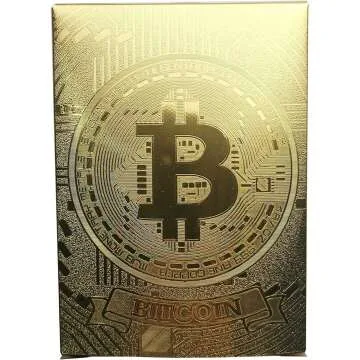 Bitcoin Waterproof Gold Playing Cards - Unique Collectible