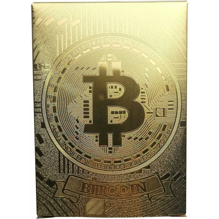 Bitcoin Waterproof Gold Playing Cards - Unique Collectible