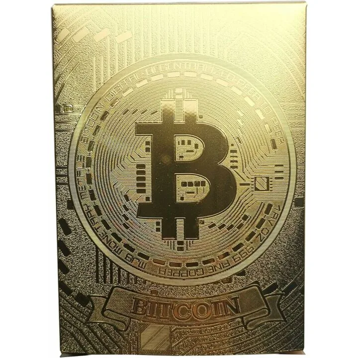 Bitcoin Waterproof Gold Playing Cards - Unique Collectible