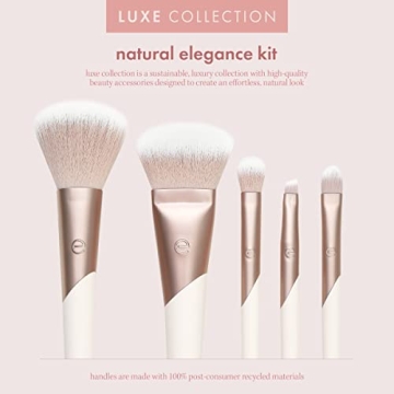 EcoTools Luxe Vegan Makeup Brush Set for Flawless Application