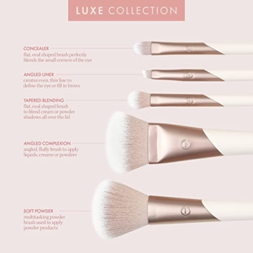 EcoTools Luxe Vegan Makeup Brush Set for Flawless Application