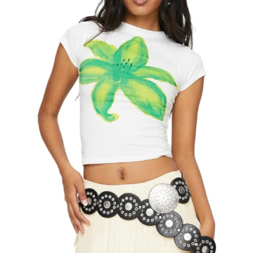 Stylish Y2k Baby Tees for Women - Cute Graphic Crop Tops for Every Occasion