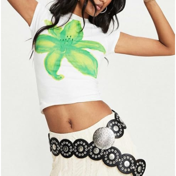 Y2k Baby Tees for Women - Vintage Aesthetic Graphic Tops