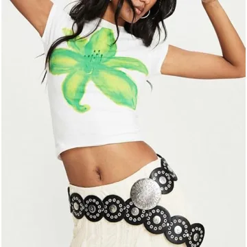 Y2k Baby Tees for Women - Vintage Aesthetic Graphic Tops