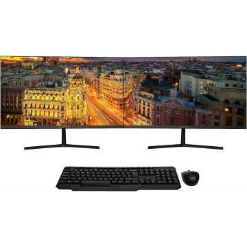 Packard Bell 24 Inch FHD Monitor 2 Pack with Accessories