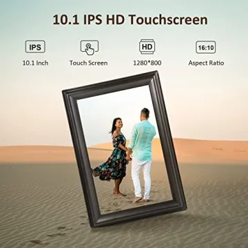 Elegant 10.1 Inch WiFi Digital Photo Frame with App Sharing