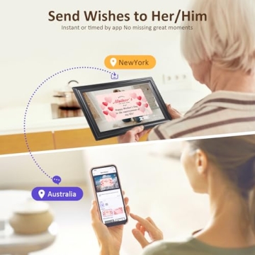 Elegant 10.1 Inch WiFi Digital Photo Frame with App Sharing