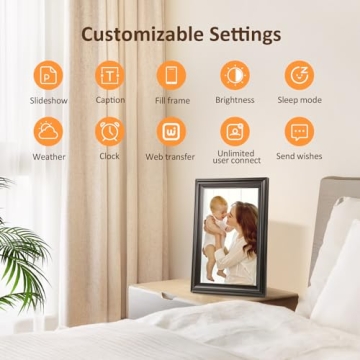 Elegant 10.1 Inch WiFi Digital Photo Frame with App Sharing