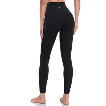 HeyNuts Pure&Plain Yoga Pro 7/8 Leggings for Women, High Waisted Compression Tummy Control Workout B...