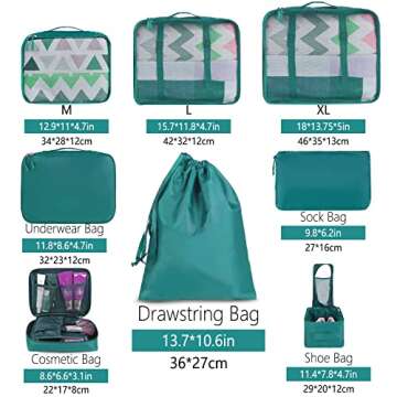 BAGAIL Packing Cubes for Effortless Organized Travel