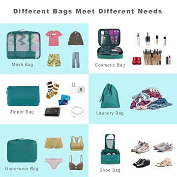 BAGAIL Packing Cubes for Effortless Organized Travel