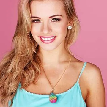 Stunning SUNNYOUTH Vintage Crystal Pendant Necklaces