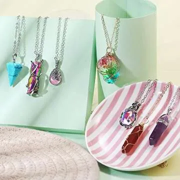Stunning SUNNYOUTH Vintage Crystal Pendant Necklaces