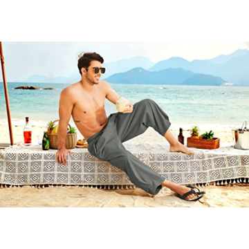 Stylish COOFANDY Men's Harem Pants for Summer Comfort