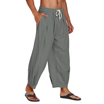 Stylish COOFANDY Men's Harem Pants for Summer Comfort
