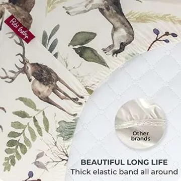 Pobi Baby Premium Crib Sheets for Soft, Snug Sleep