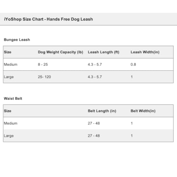 iYoShop Hands-Free Dog Leash Ideal for Running and Training