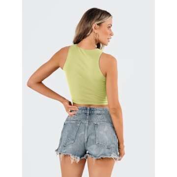 EFAN Women's Racerback Crop Top for Summer Style