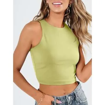 EFAN Women's Racerback Crop Top for Summer Style