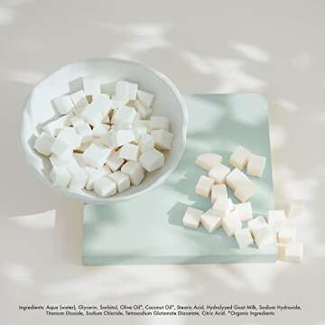 Skin Said Yes 5Lb Goat Milk Soap Base - SLS/SLES Free, No Palm Oil, Organic - Melt and Pour Goats Milk Soap Making Supplies - All Natural, Gentle on Skin, Moisturizing, Perfect for DIY Projects