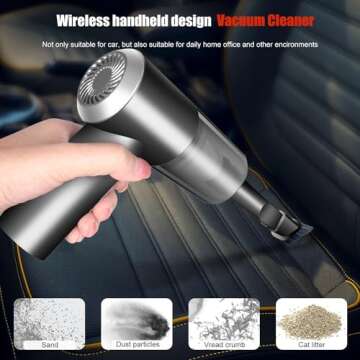 Strong Suction YUNYILAN Cordless Handheld Vacuum Cleaner