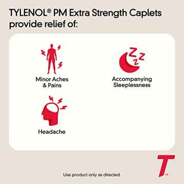 Tylenol PM Extra Strength Nighttime Pain Reliever & Sleep Aid Caplets - 24 ct