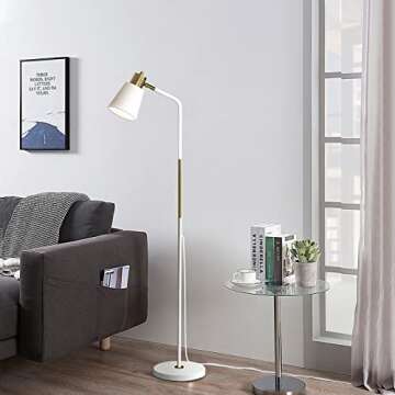 Stylish Adjustable Industrial Floor Lamp - Modern Design for Any Home Decor