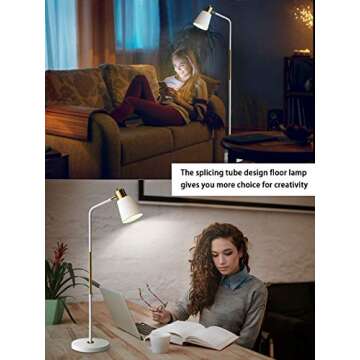 Stylish Adjustable Industrial Floor Lamp for Modern Homes