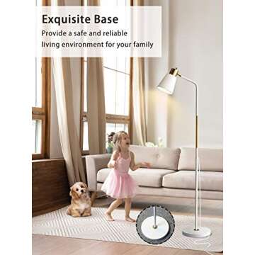 Stylish Adjustable Industrial Floor Lamp for Modern Homes
