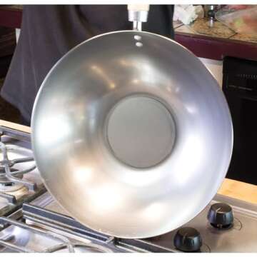 Helen's Asian Kitchen 12-inch Carbon Steel Wok - Versatile Stir Fry Pan