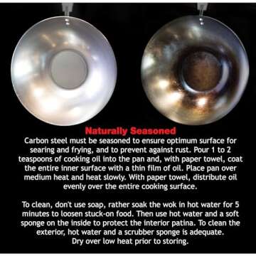 Helen's 12-Inch Carbon Steel Wok for Perfect Stir Fry