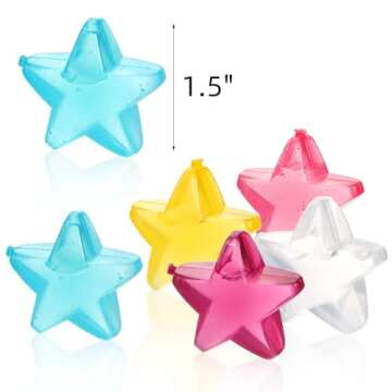 Dicunoy 200 PCS Reusable Colorful Ice Cubes - Non Diluting Fun for Drinks