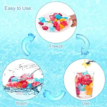 Dicunoy 200 PCS Colorful Reusable Ice Cubes for Drinks