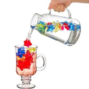Dicunoy 200 PCS Colorful Reusable Ice Cubes for Drinks