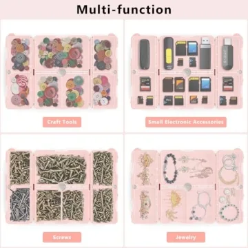 FYY 7 Compartment Foldable Pill Organizer for Travel