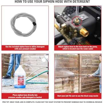 SIMPSON Cleaning PS60843 PowerShot 4400 PSI Gas Pressure Washer, 4.0 GPM, CRX 420cc Engine, Includes Spray Gun and Extension Wand, 5 QC Nozzle Tips, 3/8-inch x 50-foot Monster Hose, 49-State