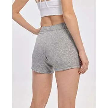 5 Pack: Womens Workout Gym Shorts Casual Lounge Set, Ladies Active Athletic Apparel with Zipper Pockets (Set 3, Medium)