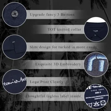 Men's T.M Logo Polo - Premier Golf Style, Fast Delivery