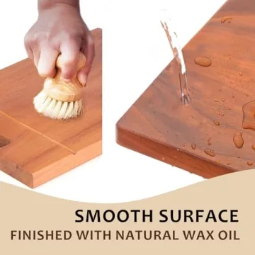 LUBAN Mahogany Wood Cutting Board Elegant Durable Essential