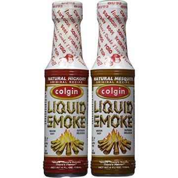 Bundle - 2 Items: Colgin Gourmet Liquid Smoke - Natural Mesquite and Natural Hickory Flavors (4 oz e...