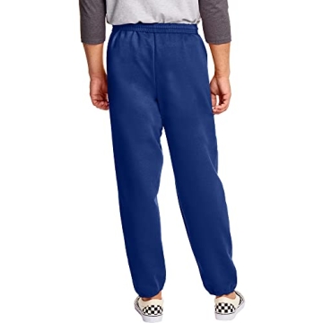Hanes EcoSmart Men's Non-Pocket Sweatpants in Royal Color