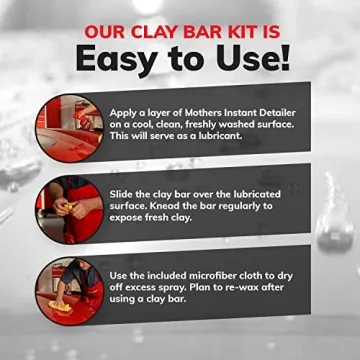 Mothers Gold Clay Bar System for Car Detailing Kit