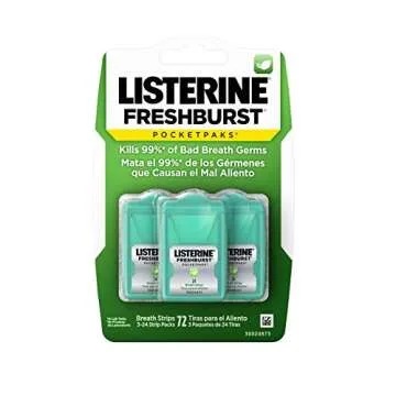 Listerine Pocketpaks Breath Strips 72 Count Freshness On-the-Go