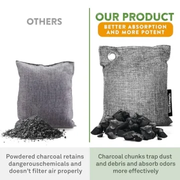 Natural Bamboo Charcoal Odor Eliminator Bags for Home