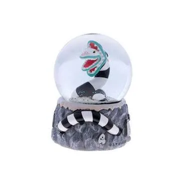 Disney Beetlejuice 4" Sandworm Snowglobe by Wondapop, Indoor Home Décor and Halloween Decoration