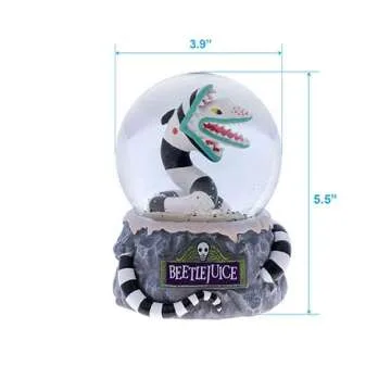 Disney Beetlejuice 4" Sandworm Snowglobe by Wondapop, Indoor Home Décor and Halloween Decoration