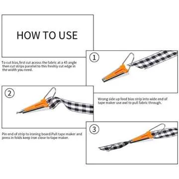 Bias Tape Makers Kit for DIY Sewing and Quilting
