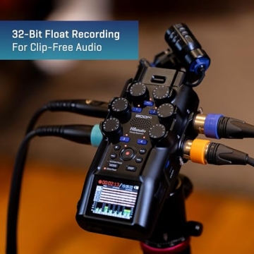 Zoom H6studio 8-Track 32-Bit Float Handy Recorder for Professional Sound