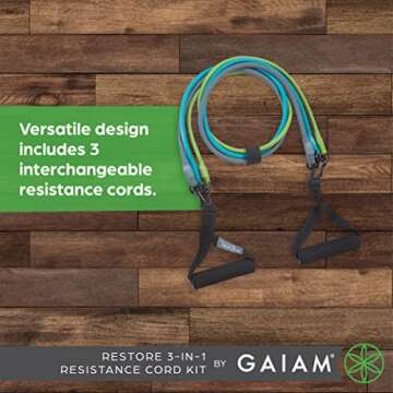 Gaiam Resistance Band Kit for Customizable Intensity