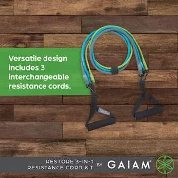 Gaiam Resistance Band Kit for Customizable Intensity